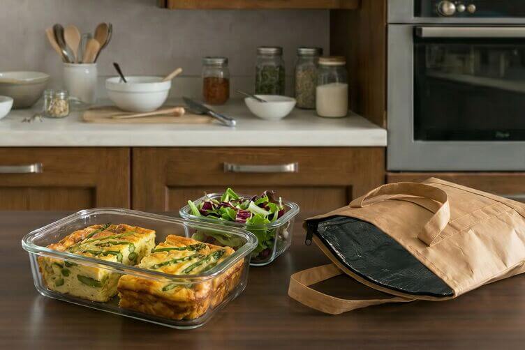 Frittata al forno con asparagi schiscetta