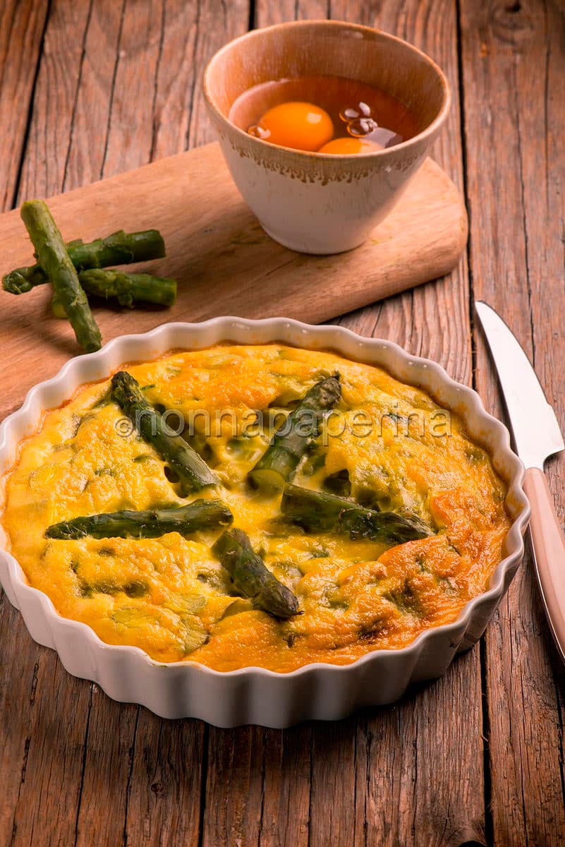 Frittata al forno con asparagi Frittata al forno con asparagi