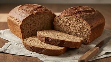 filone di pane rustico fatto con farina di teff