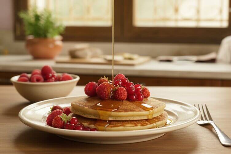 pancakes con farina di teff