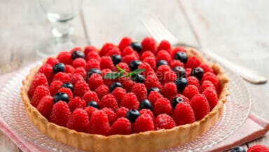 Torta di ricotta ai frutti di bosco