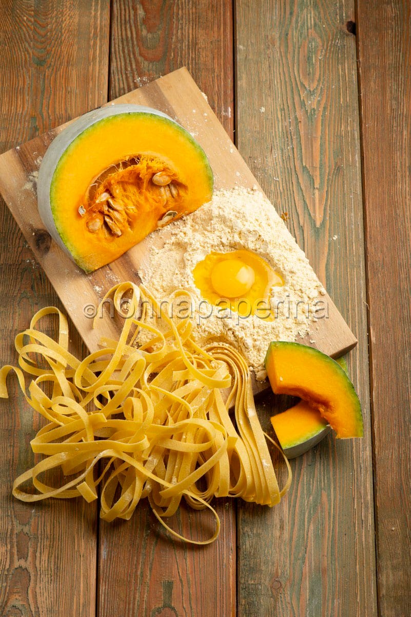 Tagliatelle di zucca Tagliatelle di zucca