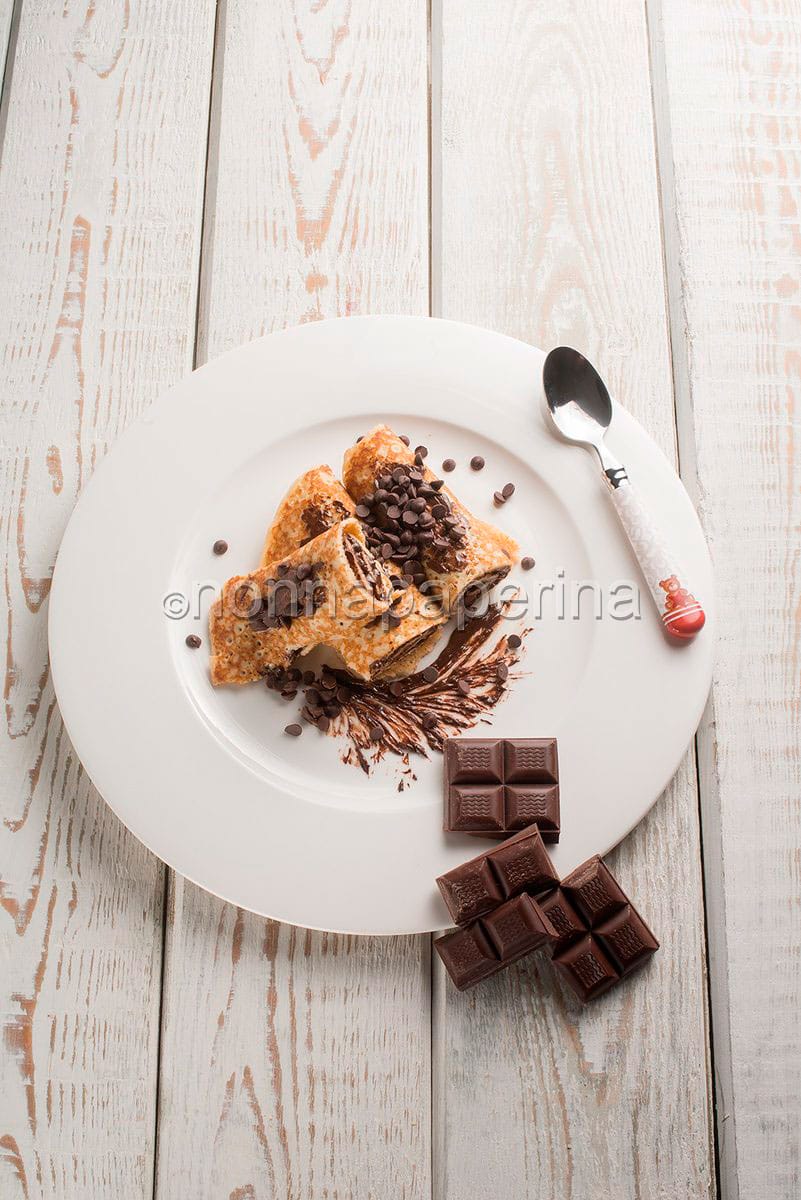 Crepes con ricotta e miele Crepes con ricotta e miele