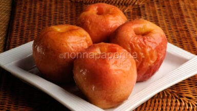 Mele caramellate al forno