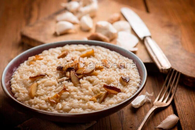 Porcini mushroom risotto, the Sunday dish