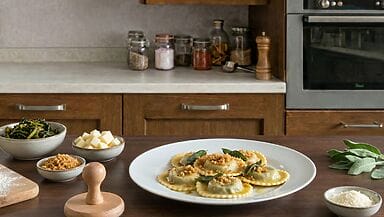 Ravioli ripieni di friarielli