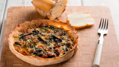 Crostata salata con spinaci