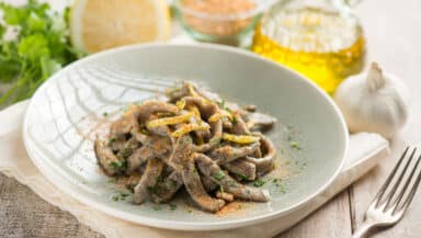 Tagliatelle con farina di fagioli