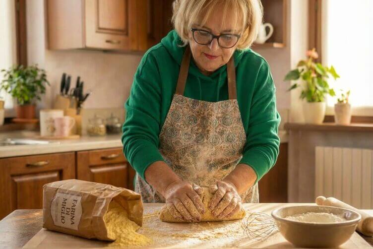 nonnapaperina prepara impasto