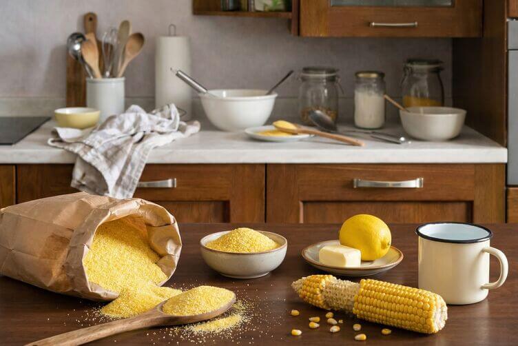 farina di mais giallo