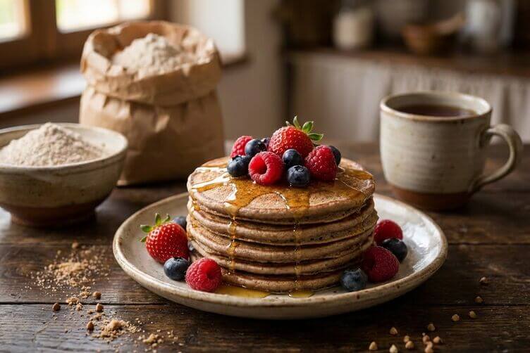 pancakes con farina di grano saraceno