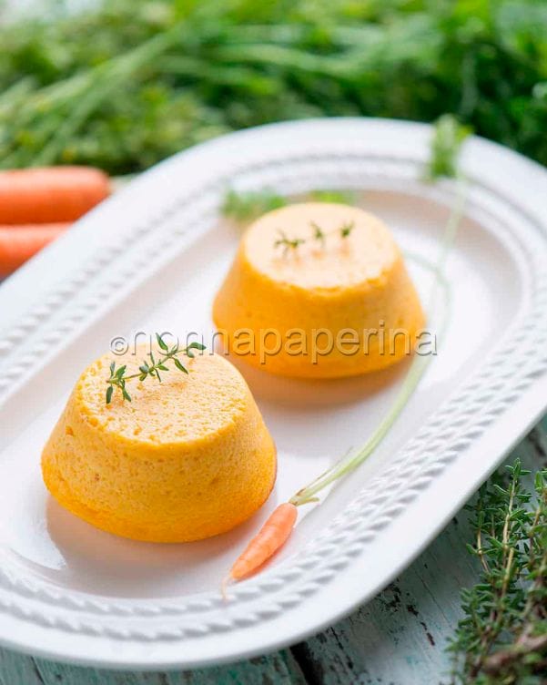 flan di carote
