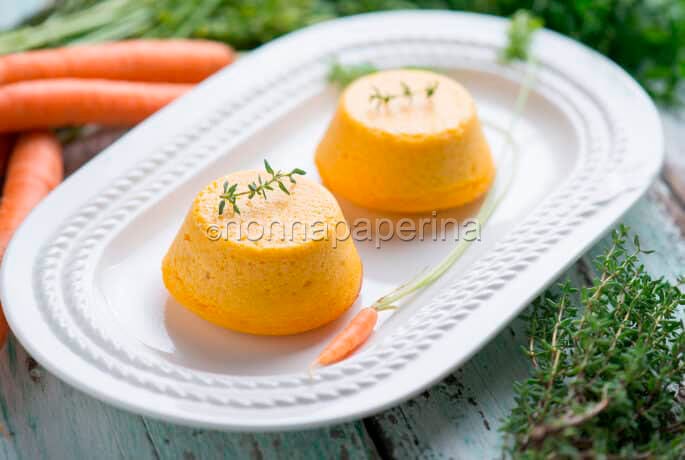 Flan di carote, degli sformatini deliziosi da contorno Flan di carote, degli sformatini deliziosi da contorno