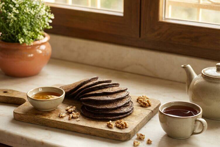 pancakes con farina di canapa