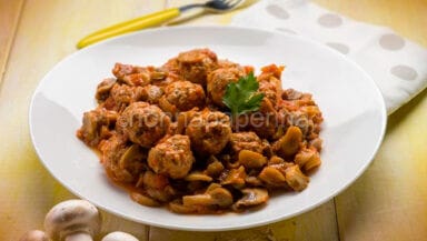polpette e funghi