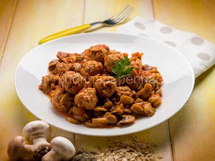 polpette e funghi