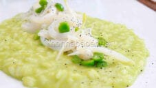 Risotto verde con calamari, un risotto davvero unico