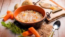 Zuppa di farro perlato, un piatto tradizionale Zuppa di farro perlato, un piatto tradizionale
