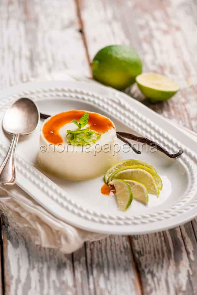 Panna cotta al lime