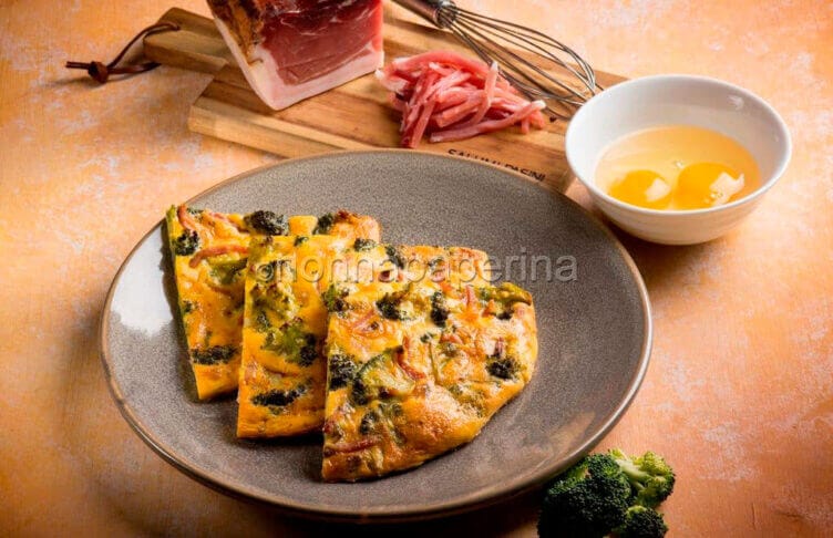 frittata al forno con broccoli