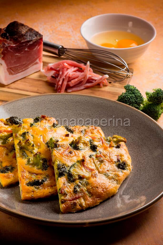 frittata al forno con broccoli