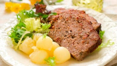 polpettone con patate al forno