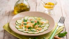 Carpaccio di zucchine alle mandorle