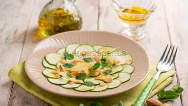 Carpaccio di zucchine alle mandorle