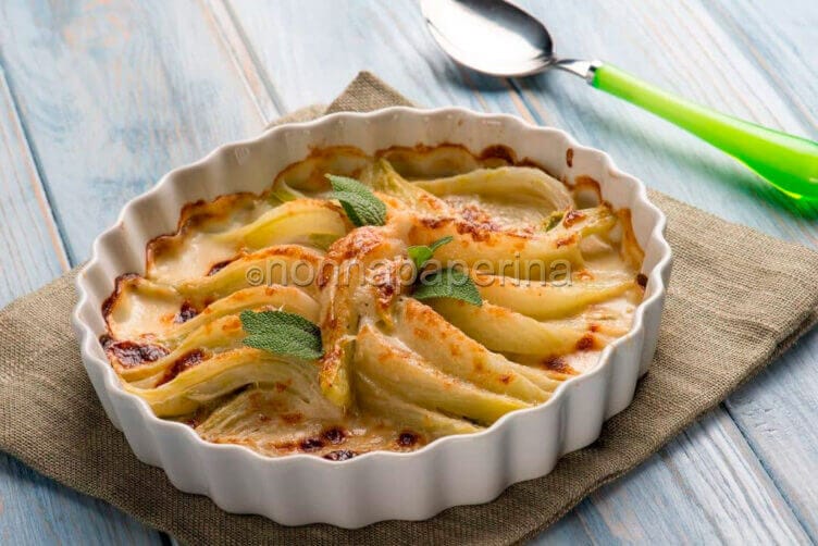Finocchi gratinati al Parmigiano Reggiano