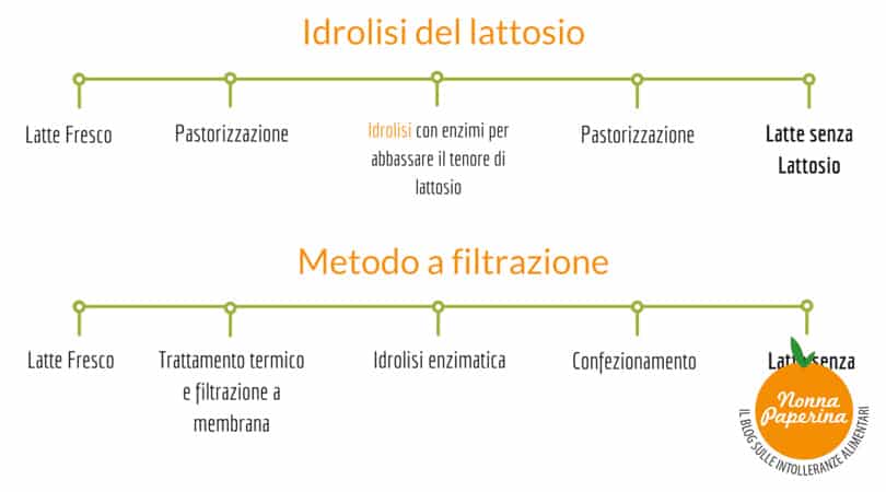 idrolisi del lattosio