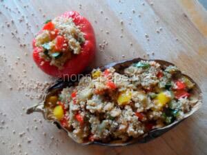 Melanzane e peperoni con Cous Cous Melanzane e peperoni con Cous Cous