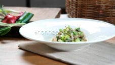 Tagliatelle di grano saraceno con asparagi e bitto