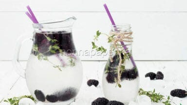 Acqua detox con more di gelso