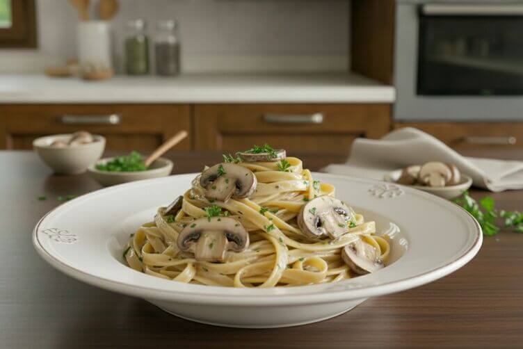 tagliatelle ai funghi champignon