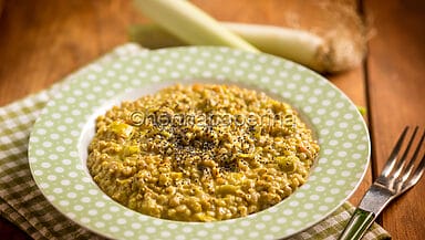 Risotto di grano saraceno ai porri