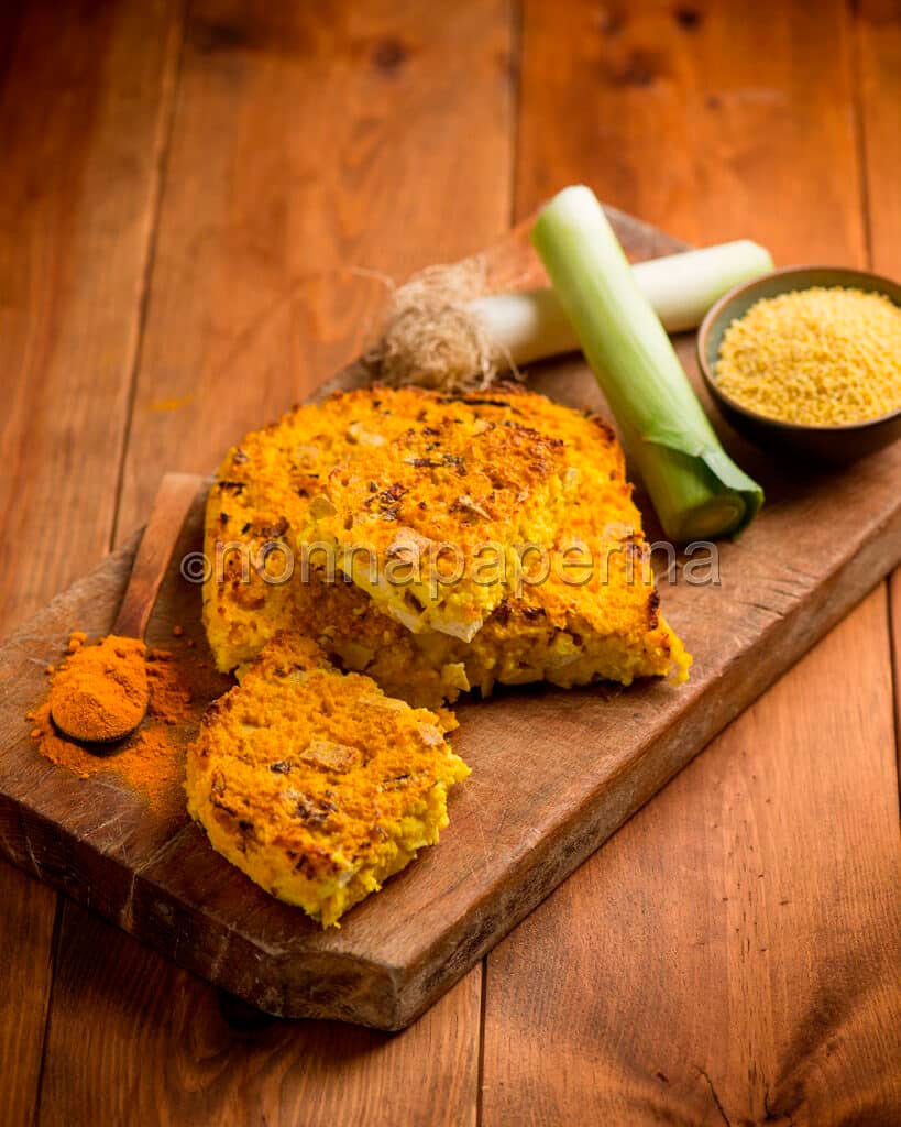 Sformato di miglio con tofu di canapa