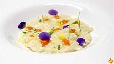 risotto alla crema di peperoni