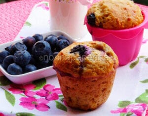 Muffins ai mirtilli senza glutine