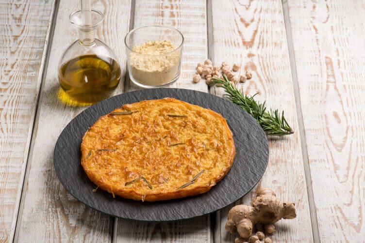 Farinata di ceci e zenzero Farinata di ceci e zenzero