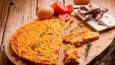 Frittata pomodori e acciughe