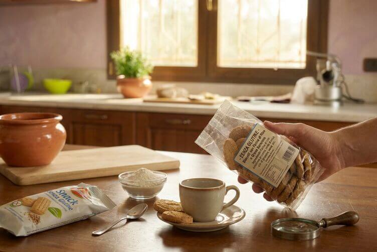 Lettura ingredienti su confezione senza glutine sintomi della celiachia e controlli utili