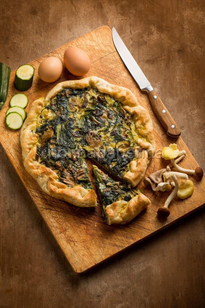 Torta salata con bietoline