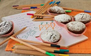 Tortine di carote e mandorle al cacao