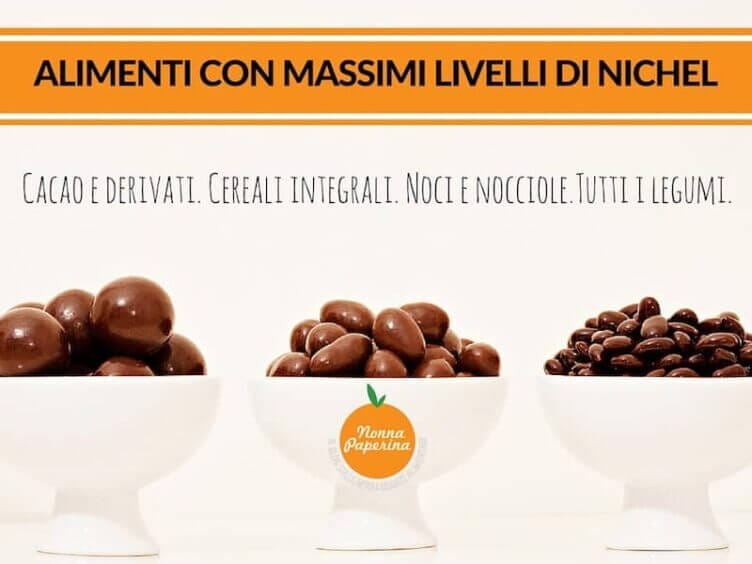alimenti che contengono nichel consigli