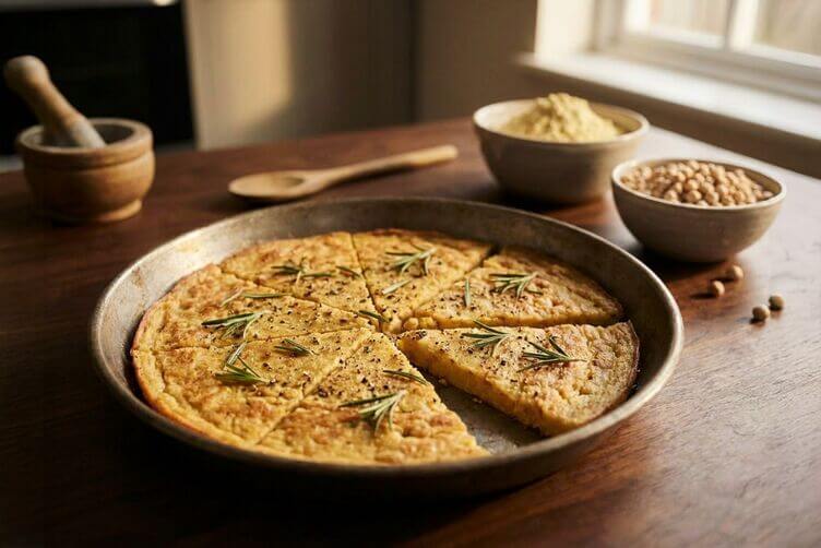 farinata con farina di ceci farinata con farina di ceci