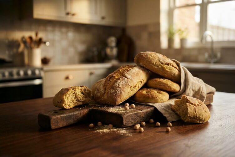 panini rustici con farina di ceci