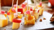 Polenta, mela rossa e pancetta : un finger food Polenta, mela rossa e pancetta : un finger food