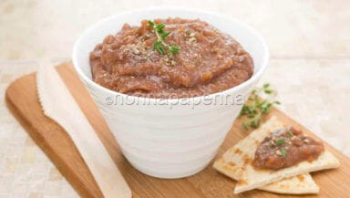 pate di melanzana e robiola