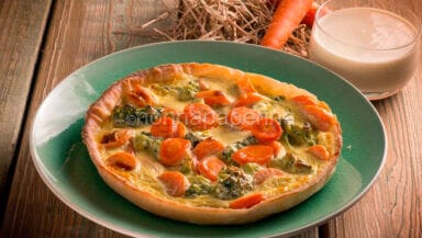Quiche di carote e broccoletti