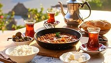 Tavola colazione turca all’aperto